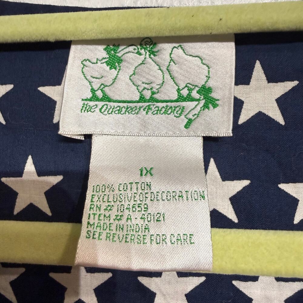 The Quacker Factory Patriotic Sequins Vintage Jacket Sz 1X - Picture 5 of 12
